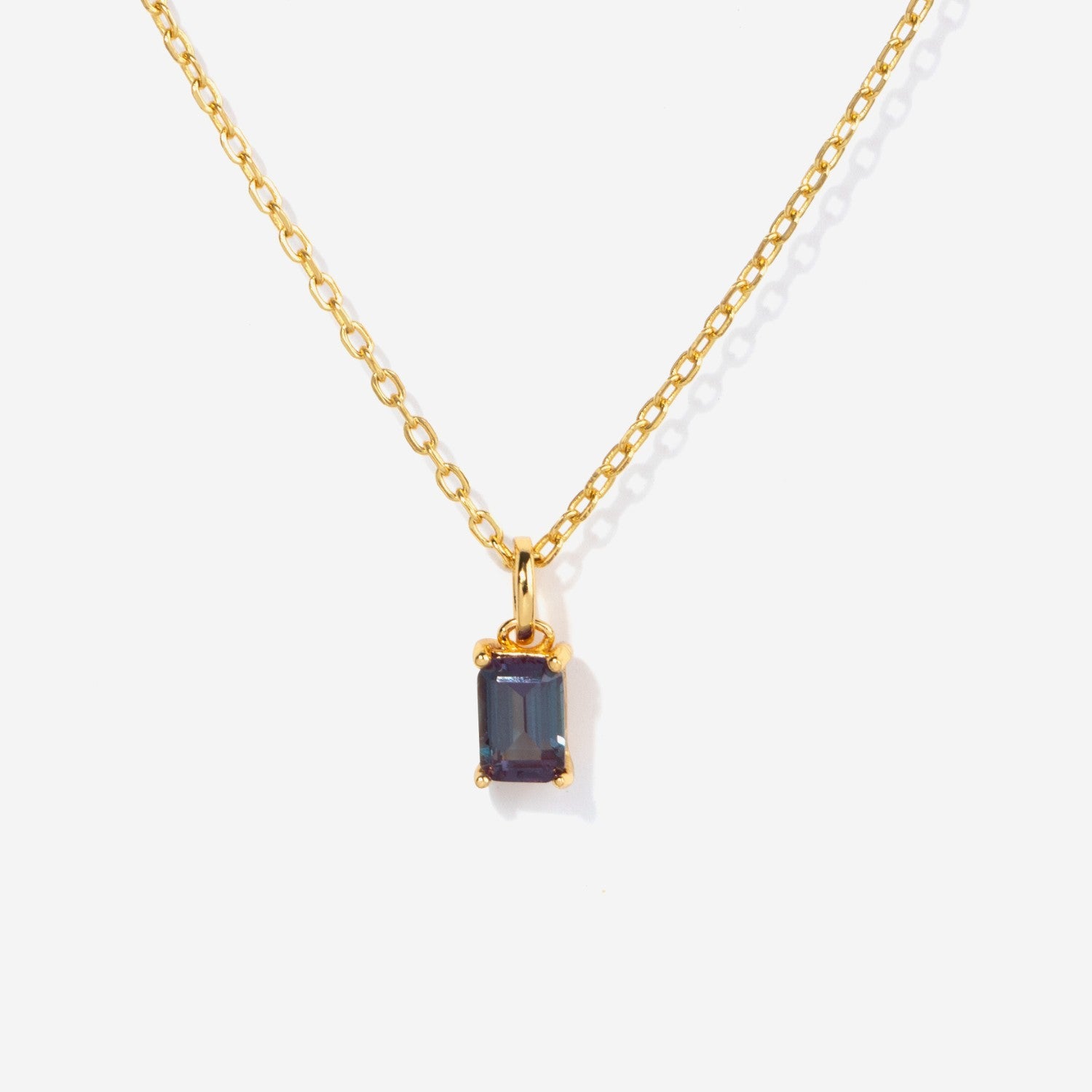 Alexandrite June Birthstone Baguette Charm | Little Sky Stone