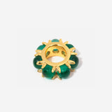 Emerald May Birthstone bead spacer charms