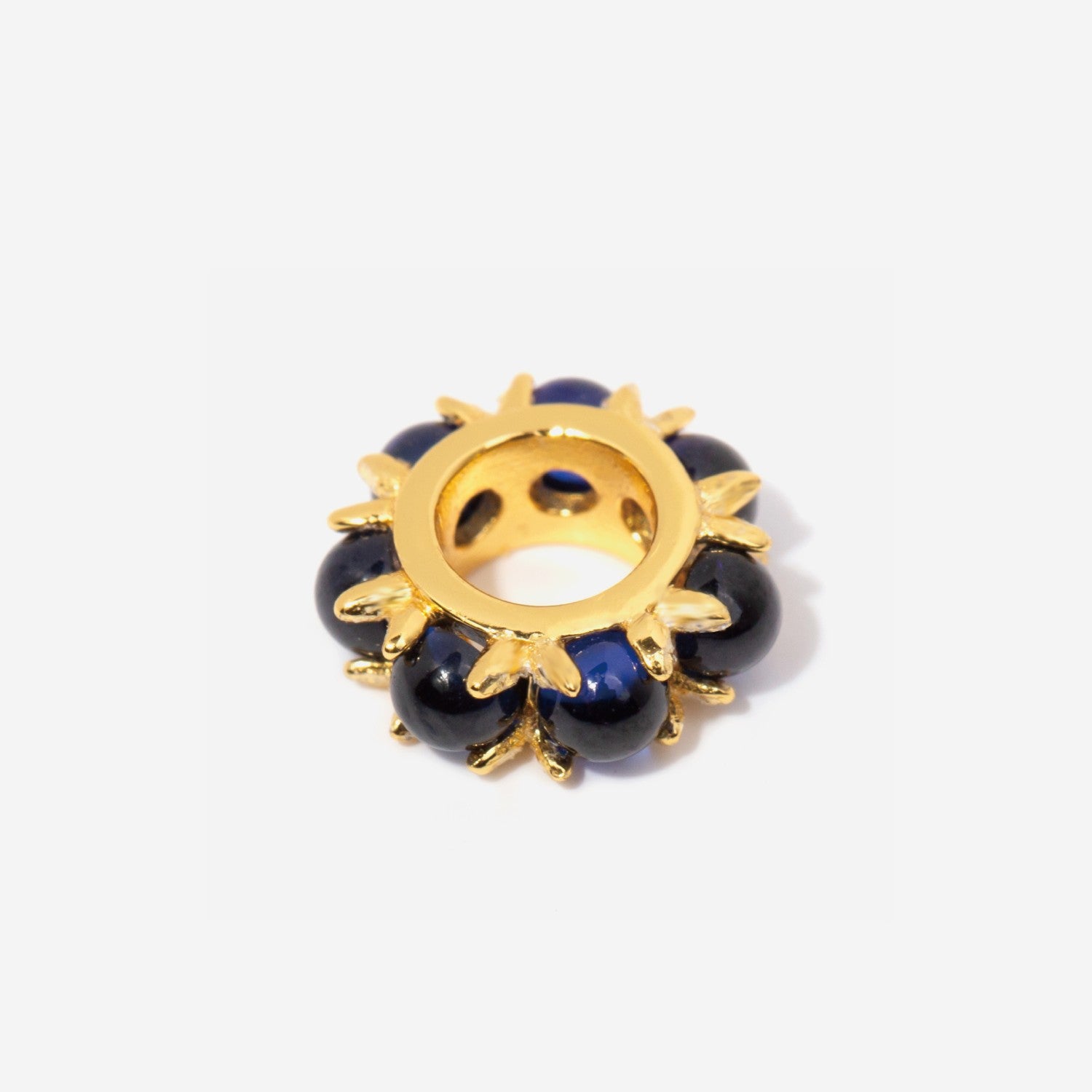 Sapphire September Birthstone bead spacer charms