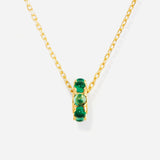 Birthstone bead spacer charm Necklace