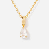 Birthstone Teardrop Moonstone Necklace