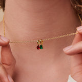 Birthstone Teardrop Necklace