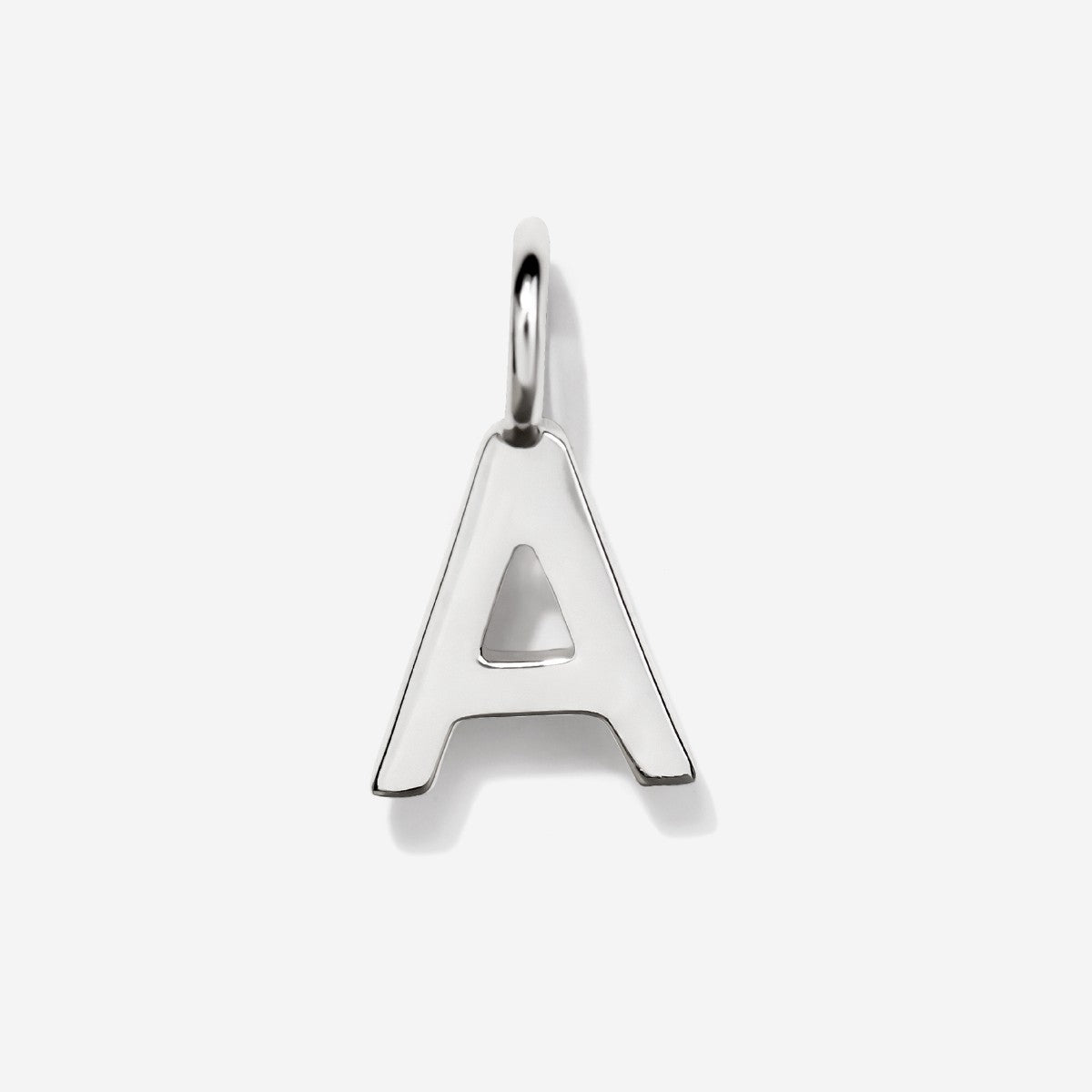 Initial Charms | Uppercase Letter A | Sterling Silver