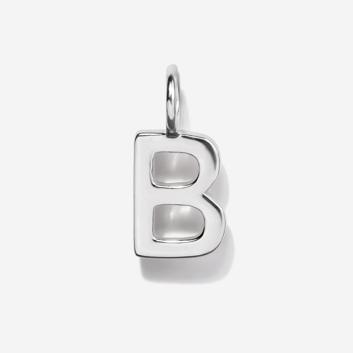 Initial Charms | Uppercase Letter B| Sterling Silver