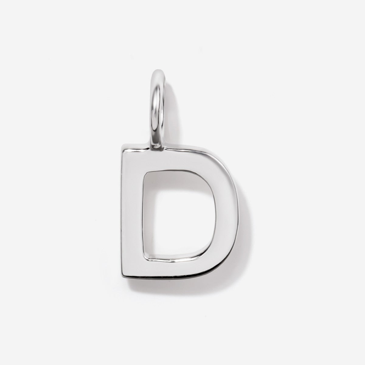 Initial Charms | Uppercase Letter D | Sterling Silver