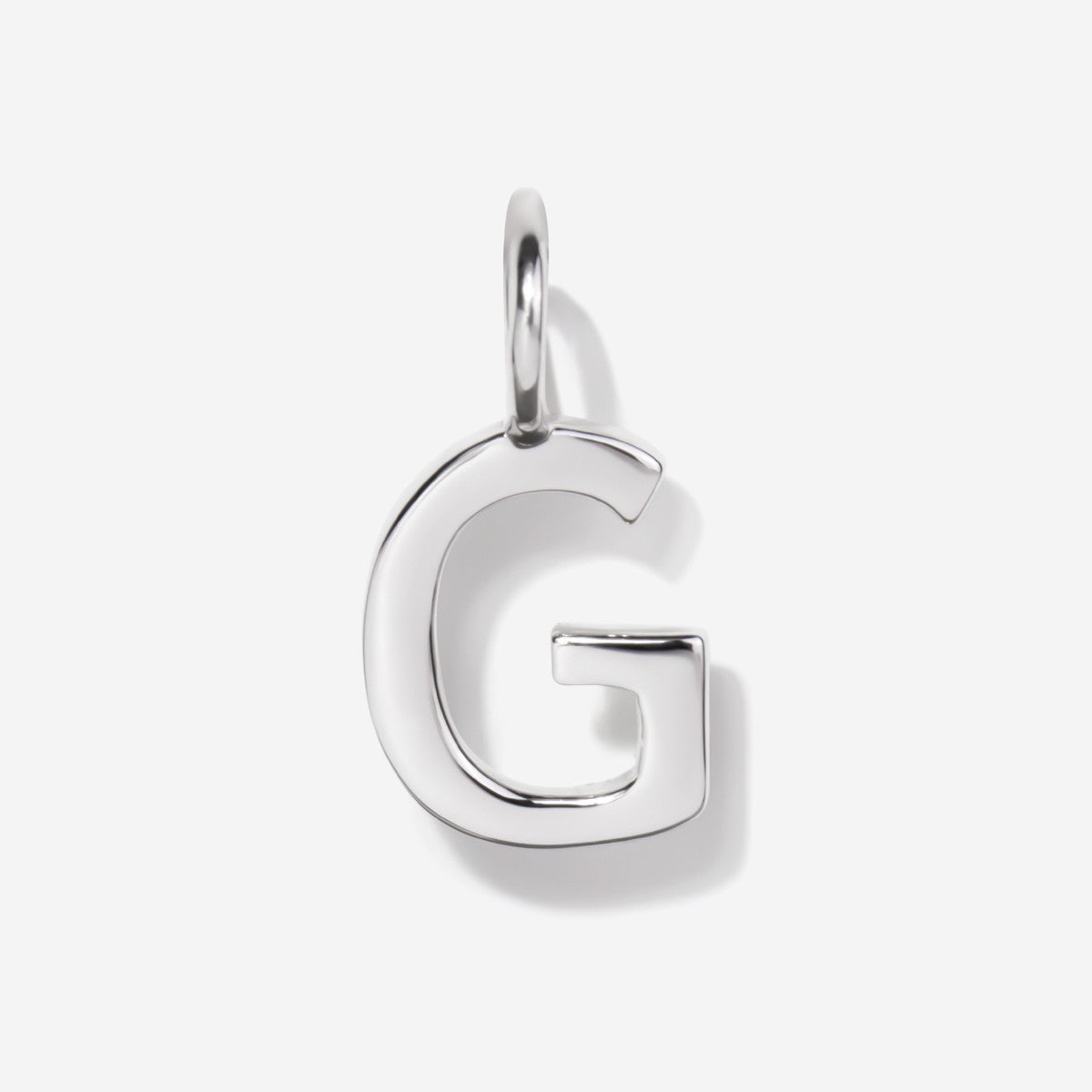 Initial Charms | Uppercase Letter G | Sterling Silver