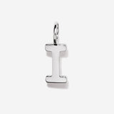 Initial Charms | Uppercase Letter I | Sterling Silver