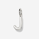 Initial Charms | Uppercase Letter J | Sterling Silver