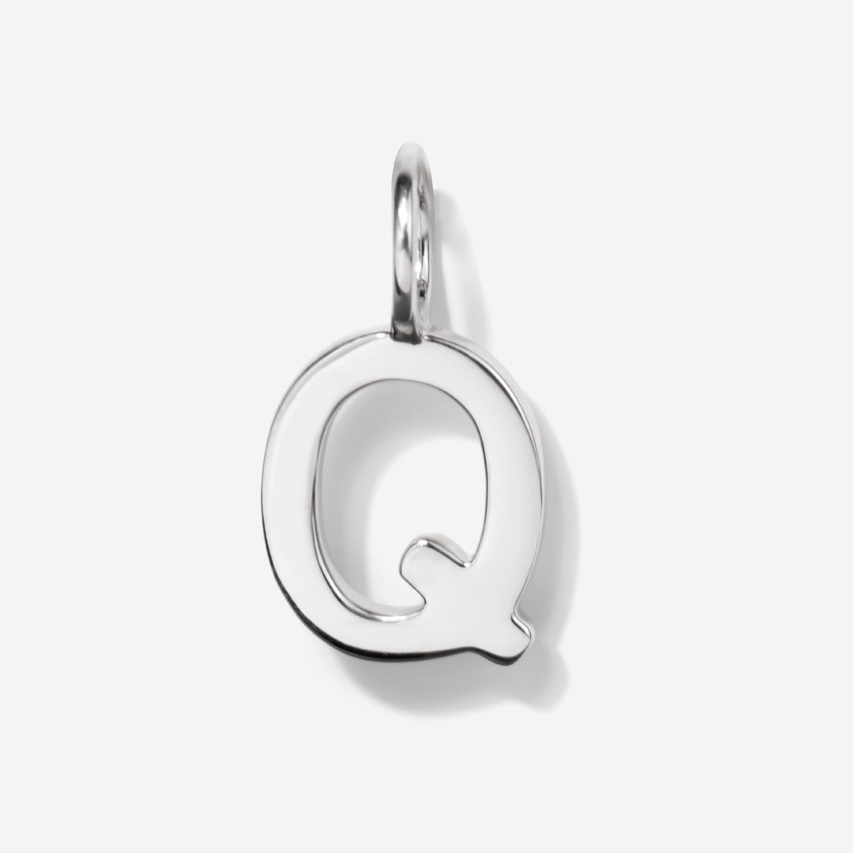 Initial Charms | Uppercase Letter Q | Sterling Silver