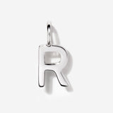 Initial Charms | Uppercase Letter R | Sterling Silver