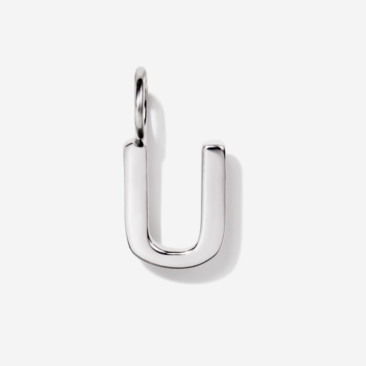 Initial Charms | Uppercase Letter U | Sterling Silver