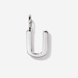 Initial Charms | Uppercase Letter U | Sterling Silver