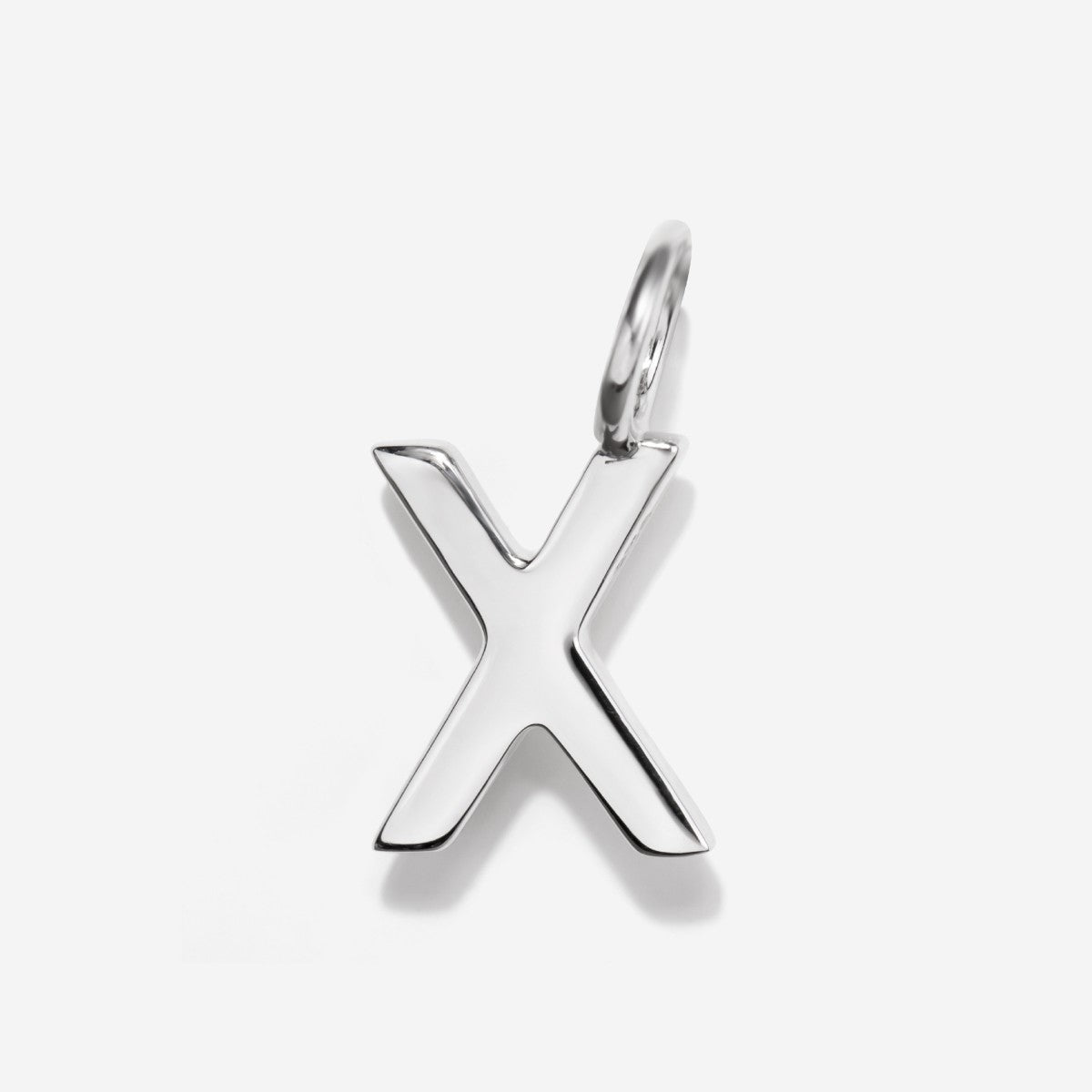 Initial Charms | Uppercase Letter X | Sterling Silver