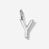 Initial Charms | Uppercase Letter Y | Sterling Silver