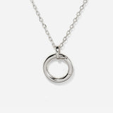 Charm Clip Clasp Silver Necklace