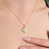 Clover Four Leaf Necklace in 14k Gold Plated | Little Sky Stone
