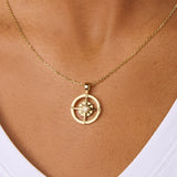 Compass Pendant Necklace