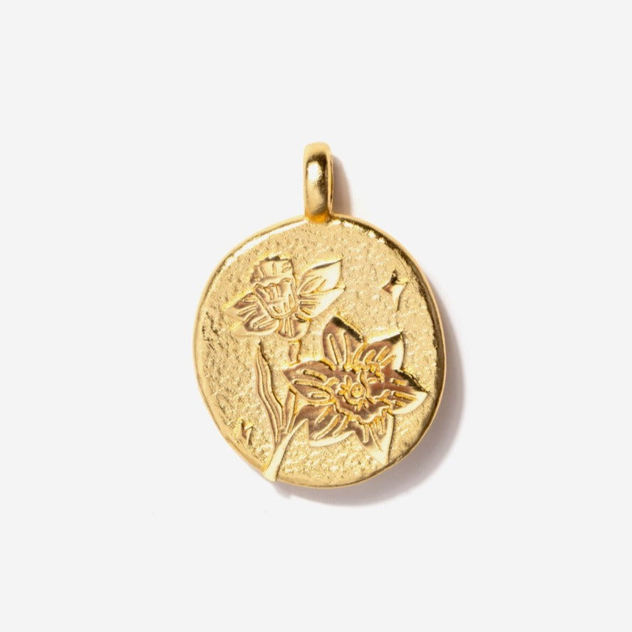 Daffodil March Birth Flower Charm | Little Sky Stone