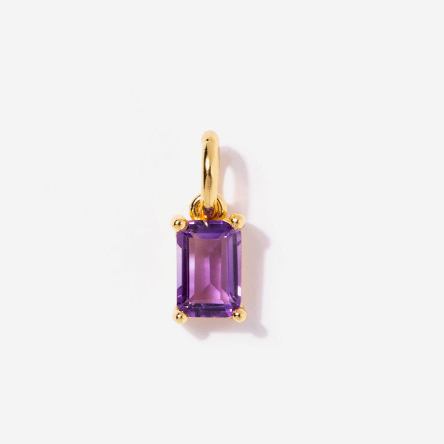 Amethyst February Birthstone Charm | Little Sky Stone