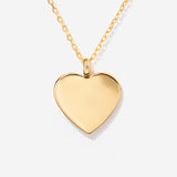 Heart Engravable Pendant Necklace