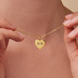 Heart Engravable Pendant Necklace