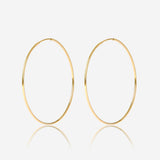 Endless Hoops 14K Solid Gold Earrings| 40mm | Little Sky Stone