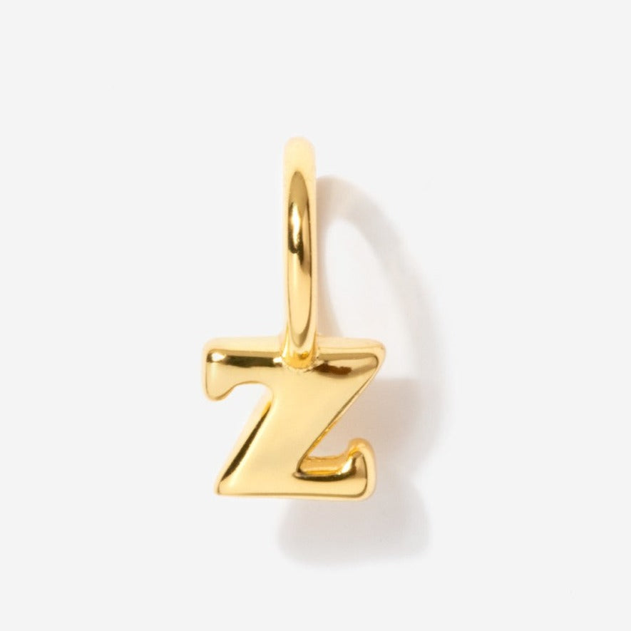 Tiny Gold Vermeil Block Letter Charms, Initial Charm, Approximately 8mm, Wholesale Letter Charms, Bulk Alphabet Charms (G902)