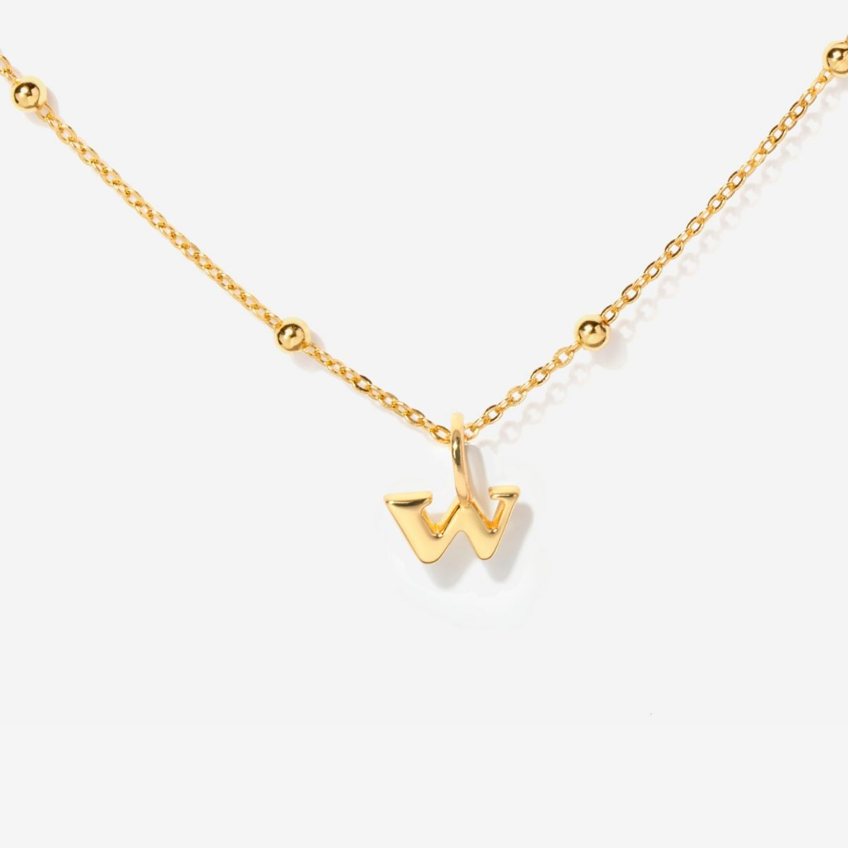 Tiny Lowercase Initial Gold Filled Necklace -w| Little Sky Stone