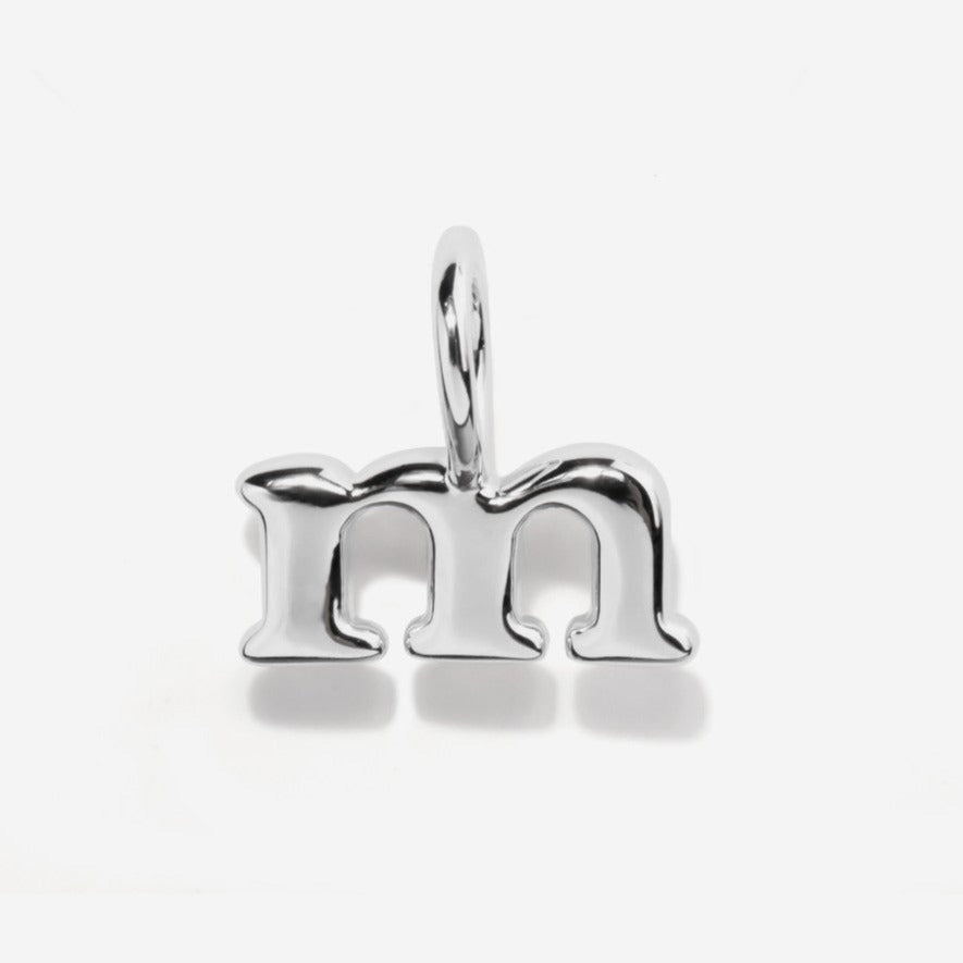  PARCOM Initial Charm S925 Sterling Silver Charms for
