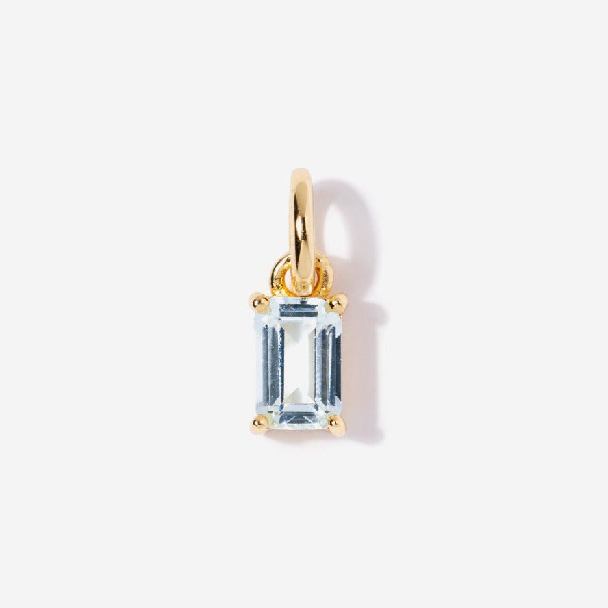 Aquamarine March Birthstone Charm | Little Sky Stone