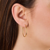 Endless Hoops 14K Solid Gold Earrings| 28mm | Little Sky Stone