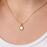 Moon Phase - Waning Crescent Moon Necklace