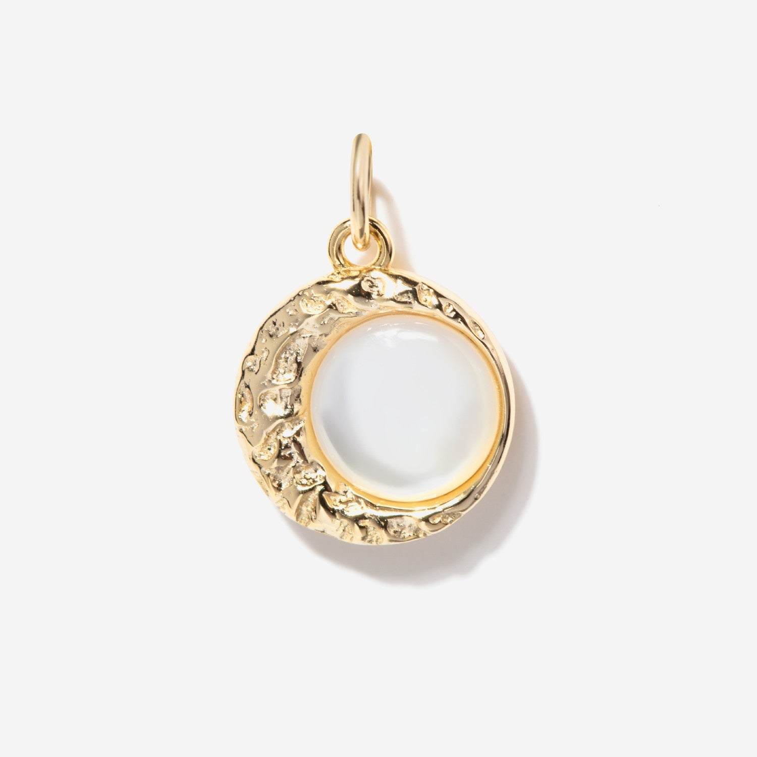 Moon Phase Necklace Charm - Waning Crescent