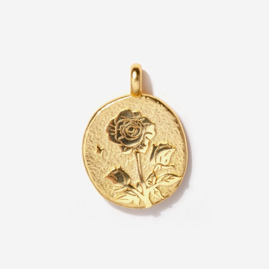 Rose June Birth Flower Charm | Little Sky Stone