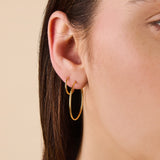 Endless Hoops 14K Solid Gold Earrings| 14mm | Little Sky Stone