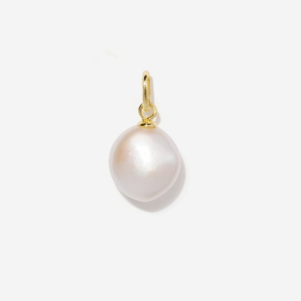 Round Baroque Pearl Pendant Charm | Little Sky Stone