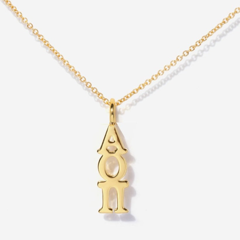 Sorority Alpha Omicron Phi Charm Necklace | Little Sky Stone