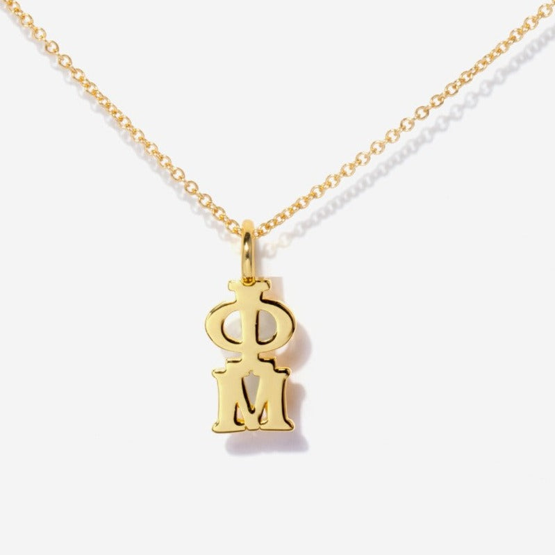 Sorority Phi Mu Charm Necklace | Little Sky Stone