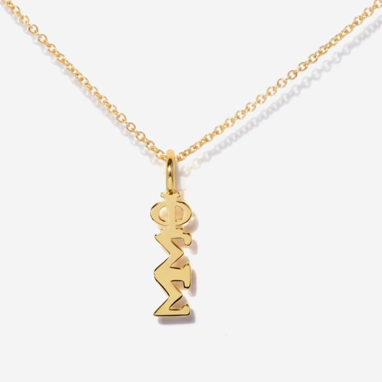 Sorority Phi Sigma Sigma Charm Necklace | Little Sky Stone