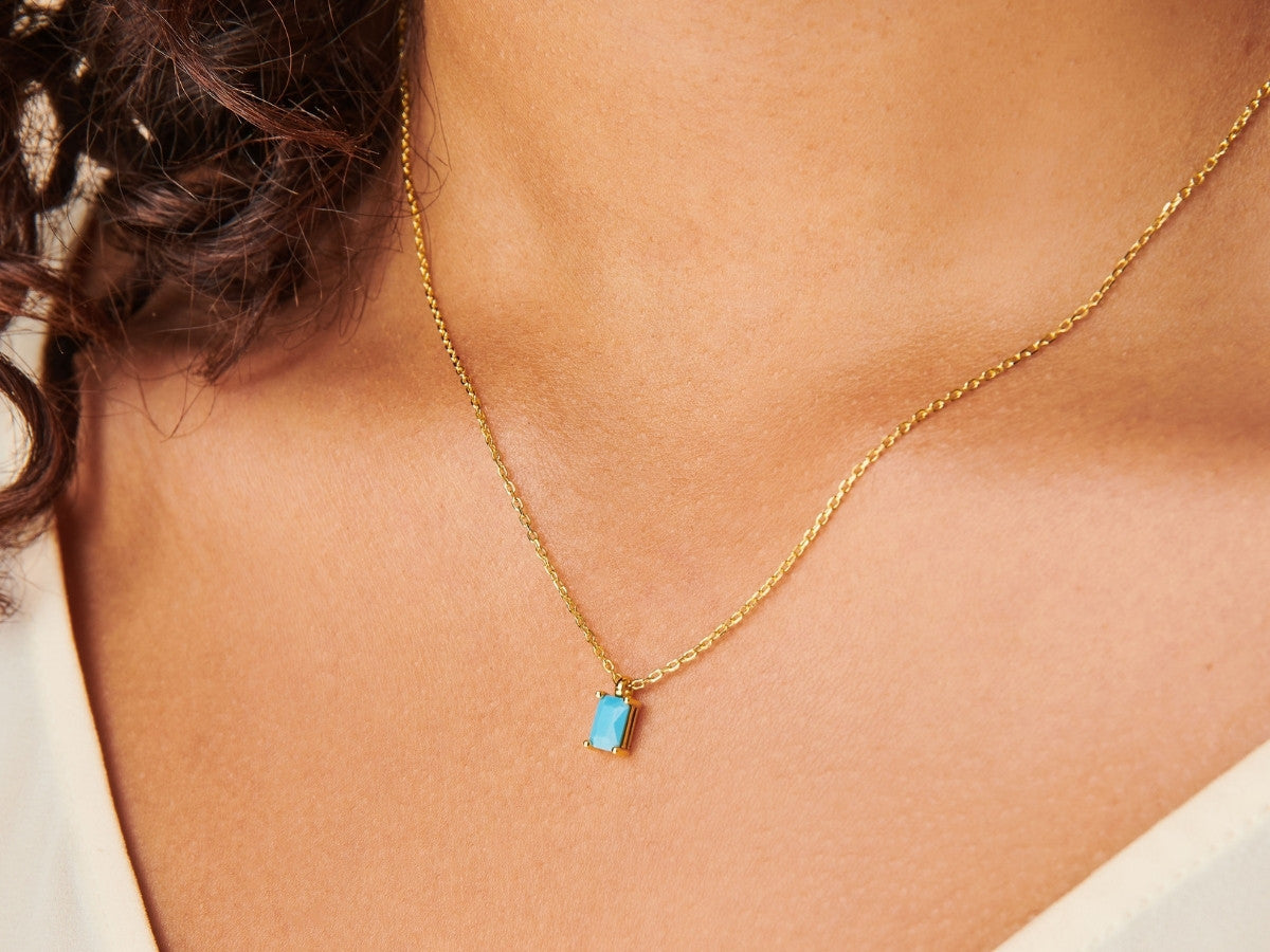 December Birthstone Turquoise Charm | Little Sky Stone