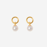 Pearl Charm in 14K Gold Over Sterling Silver