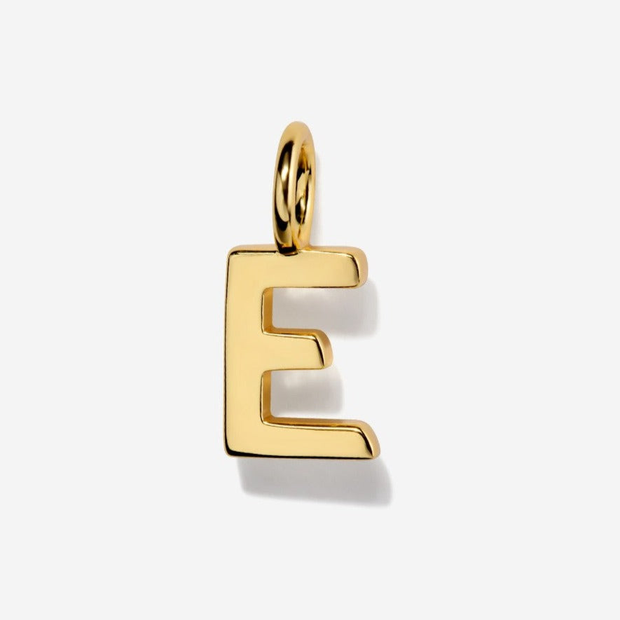 Uppercase Letter E Initial Charm| Little Sky Stone