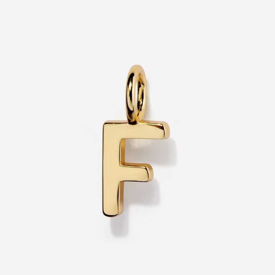 Uppercase Letter F Initial Charm| Little Sky Stone