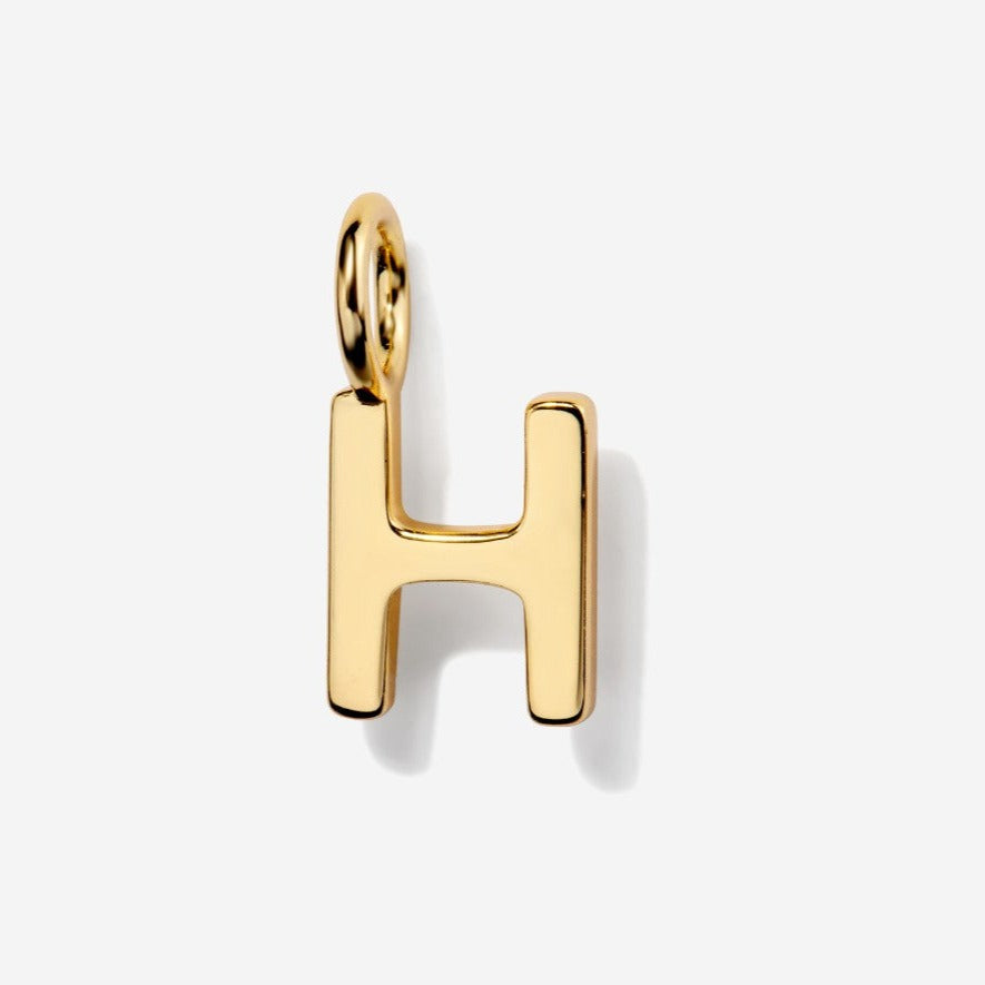 Uppercase Letter H Initial Charm| Little Sky Stone