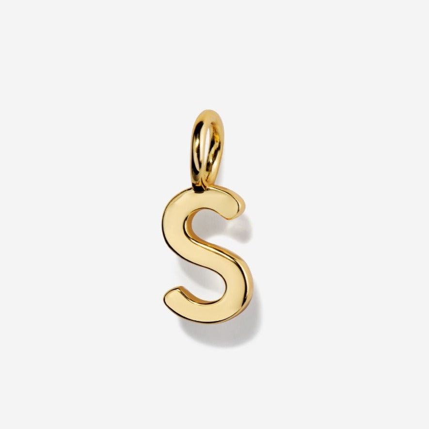 Uppercase Letter S Initial Charm| Little Sky Stone