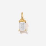 moonstone gold necklace charm