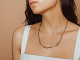 Bold Paperclip Chain Necklace in 14K Gold