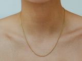 Roman Rope Chain Necklace in 14K Gold over sterling silver