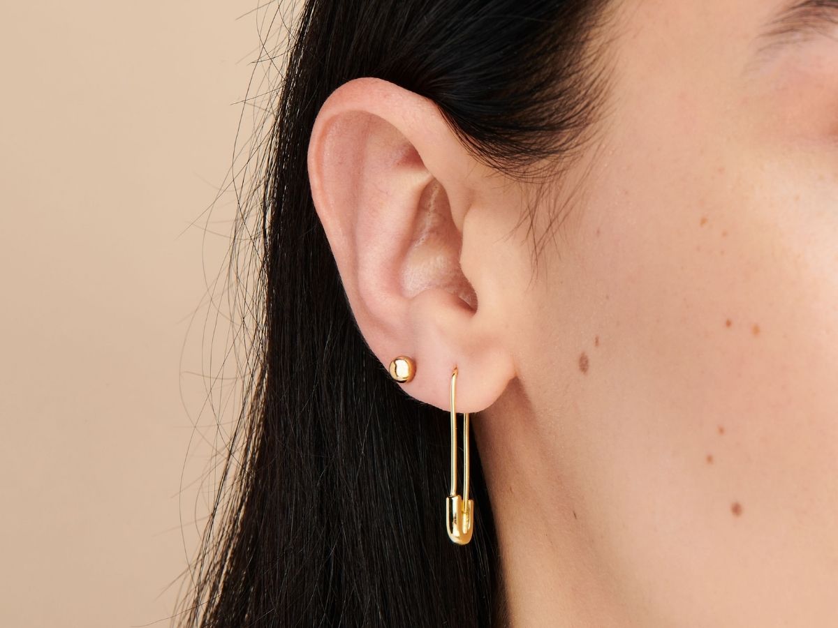 Earrings: Women's Gold Plated Earrings Collection – OUZEL